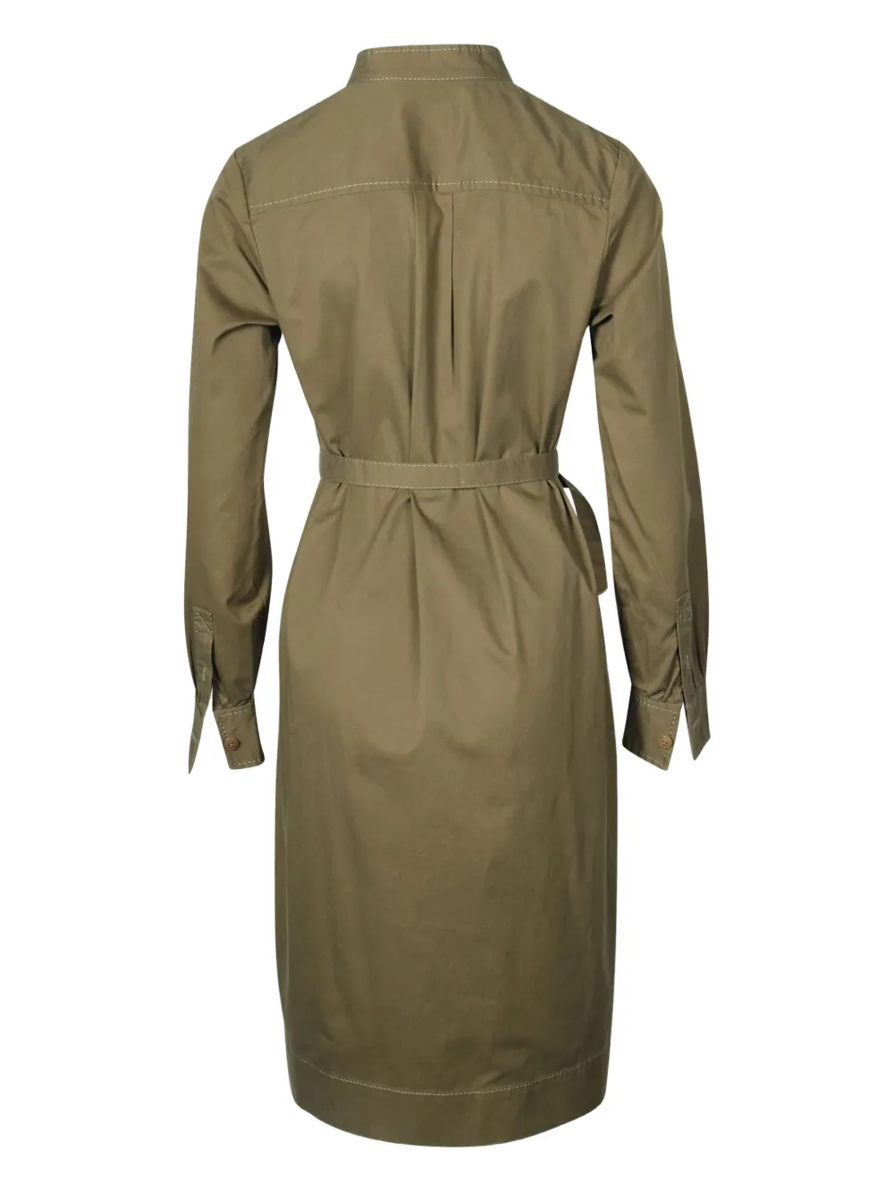 A.P.C. belted button-front dress - Groen