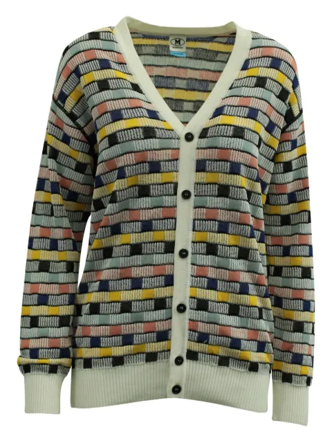 M Missoni Vintage striped intarsia-knit cardigan