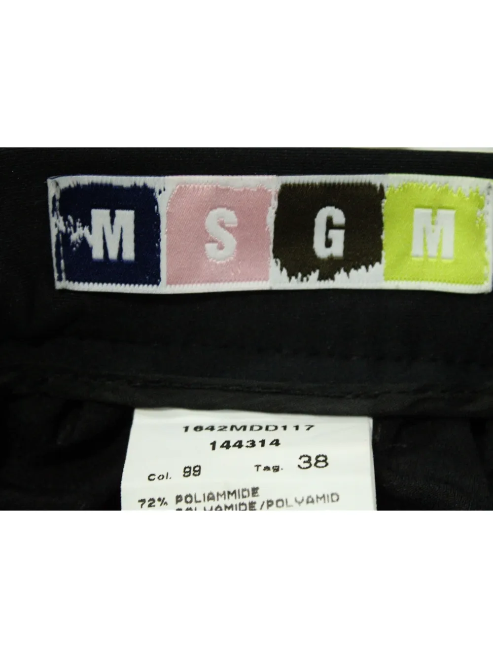 Pre-owned Msgm Laser-cut Floral Mini Skirt In Black
