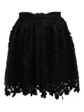MSGM laser-cut floral mini skirt - Black