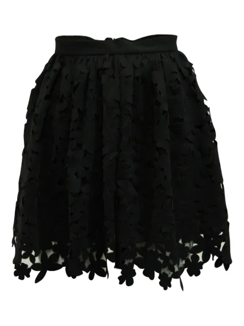 MSGM laser-cut floral mini skirt