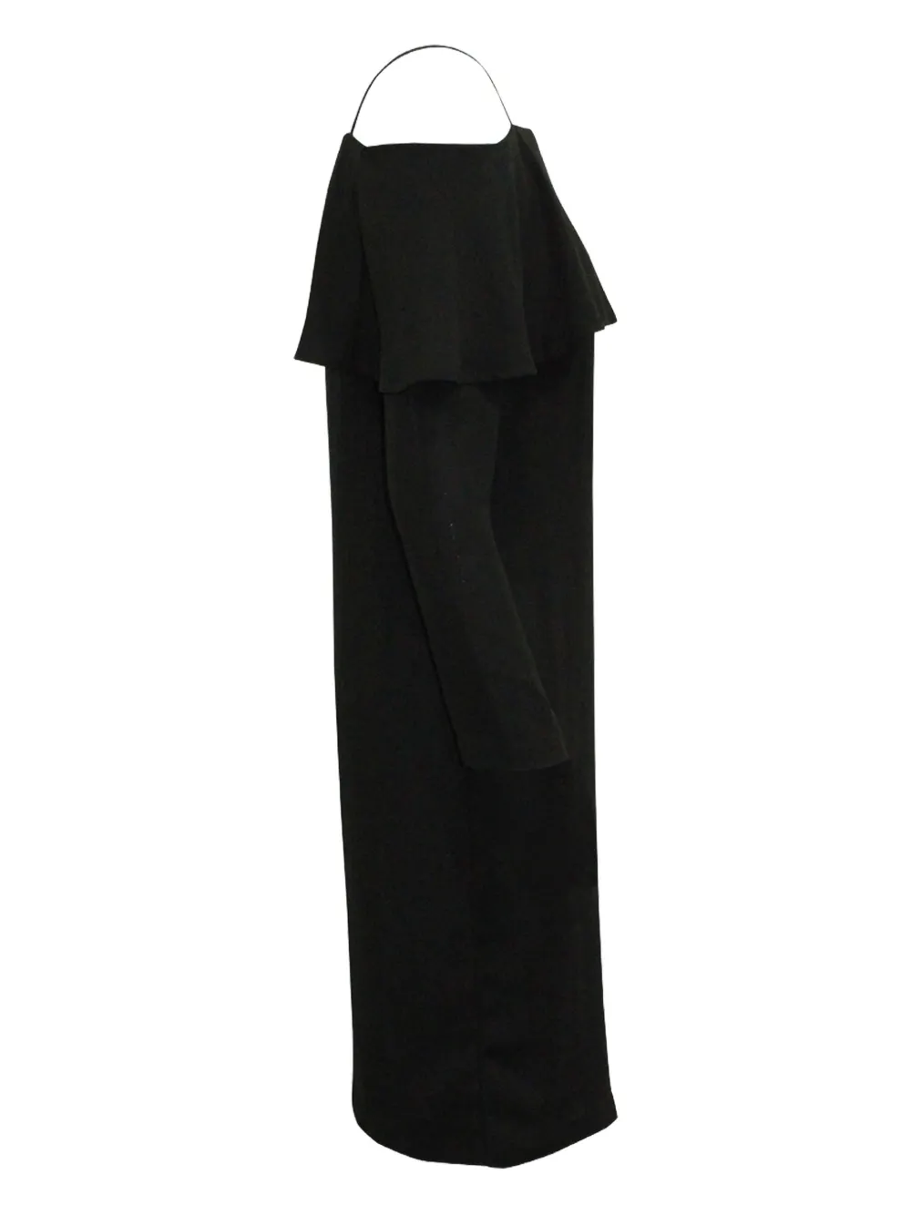 Iris & Ink off-shoulder ruffled dress - Nero