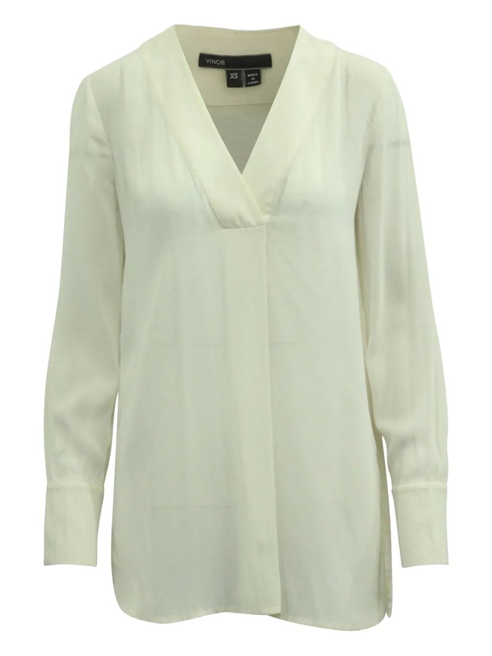 Vince V-neck long-sleeve blouse | White | Image 1