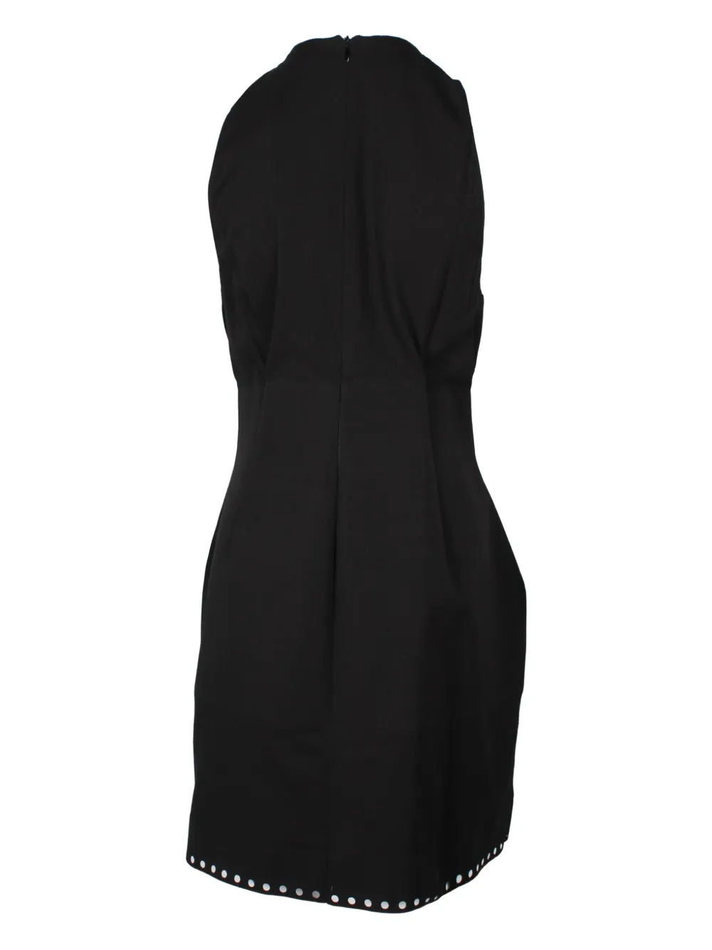 Pre-owned Balenciaga Halterneck Mini Dress In Black