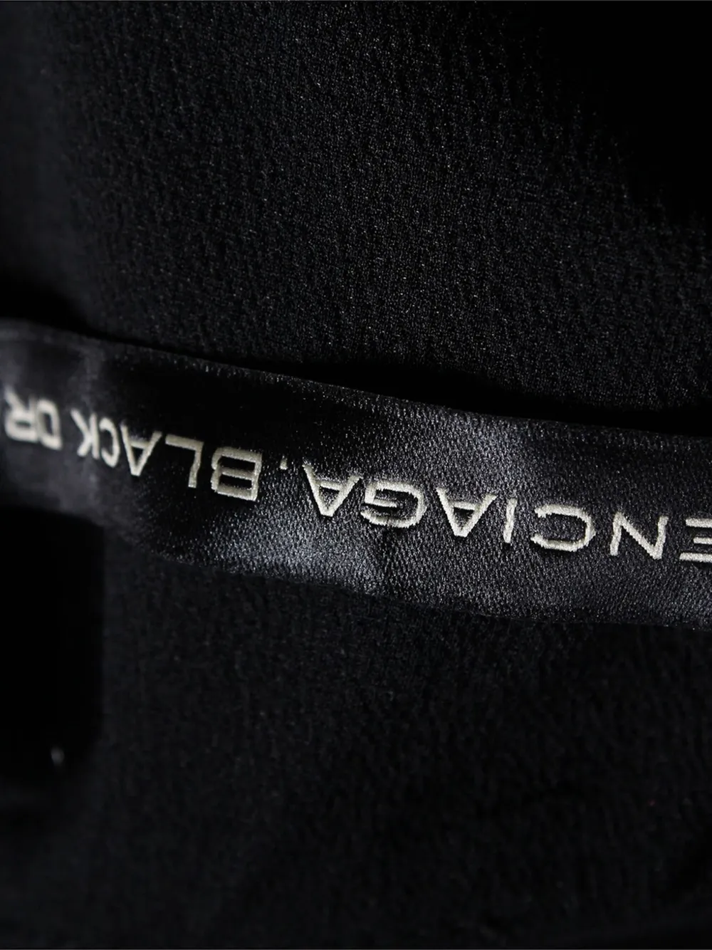 Pre-owned Balenciaga Halterneck Mini Dress In Black