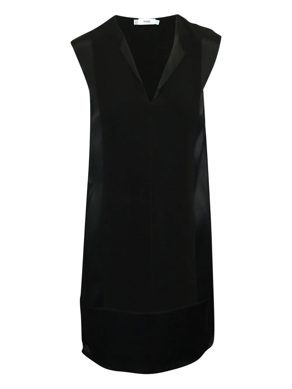 Vince panelled V-neck mini dress | Black | Image 1