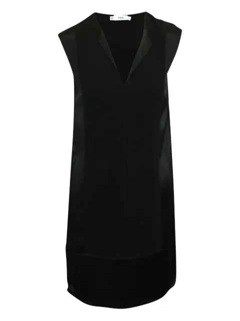 Vince panelled V-neck mini dress