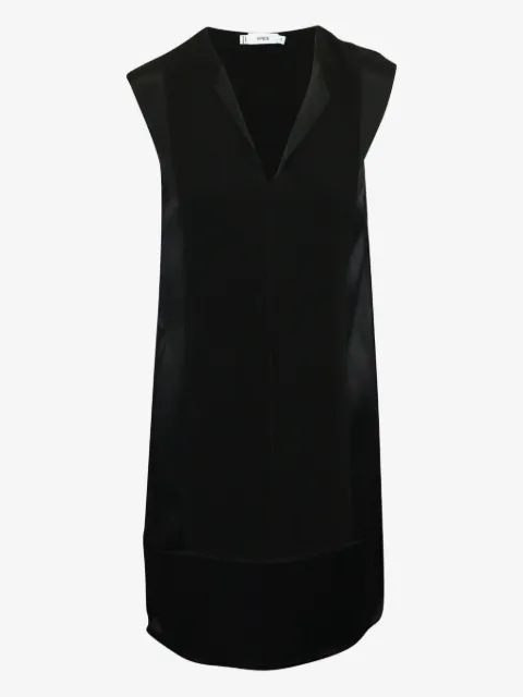 Vince panelled V-neck mini dress
