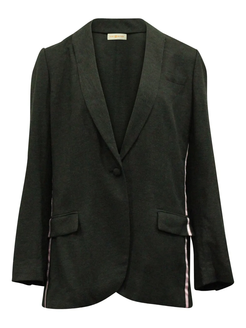 Tory Burch tuxedo-stripe blazer | Black | Image 1