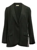 Tory Burch tuxedo-stripe blazer - Black