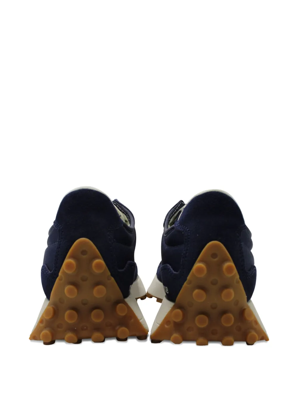Pre-owned New Balance Panelled Suede Sneakers In Blue