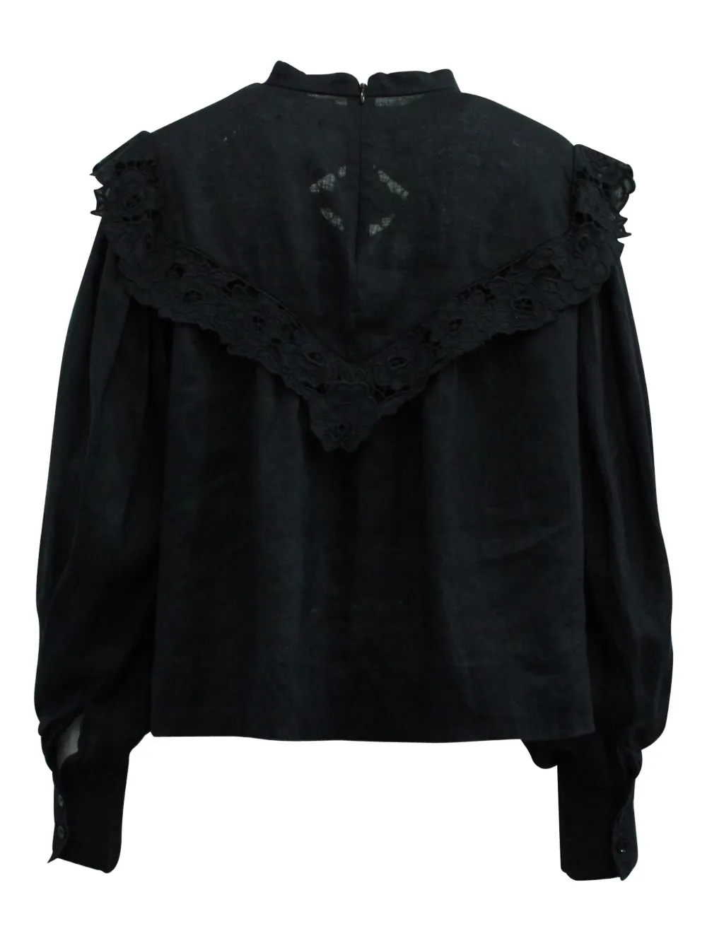 Isabel Marant Vintage lace-trimmed dolman-sleeve top | Image 2