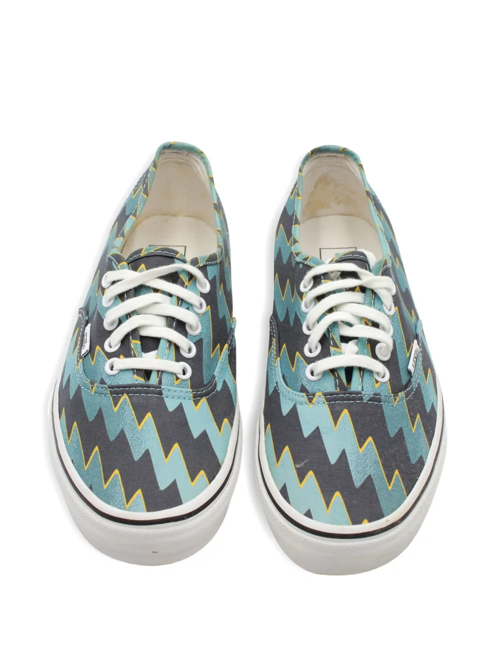 Pre-owned Kenzo X Vans Lightening Bolt Print Sneakers In Blue