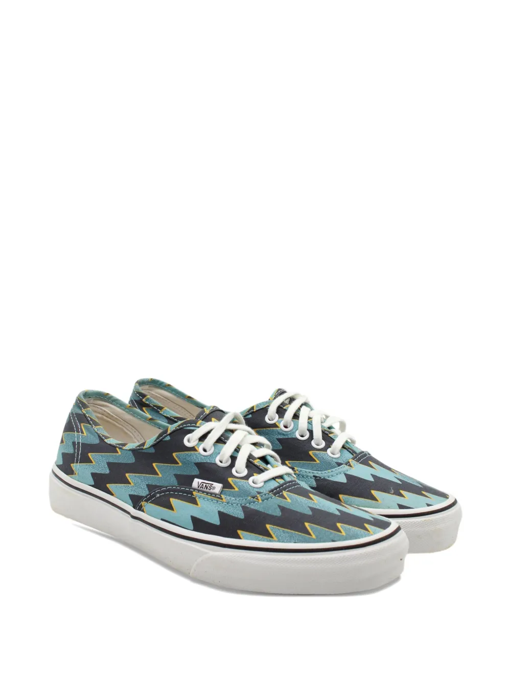 Pre-owned Kenzo X Vans Lightening Bolt Print Sneakers In Blue