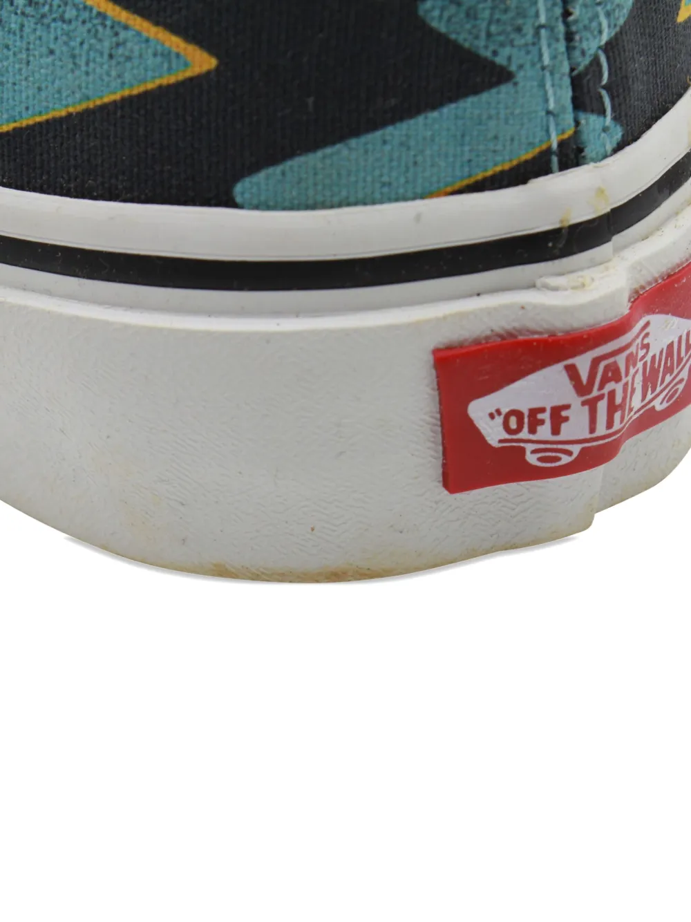 Pre-owned Kenzo X Vans Lightening Bolt Print Sneakers In Blue