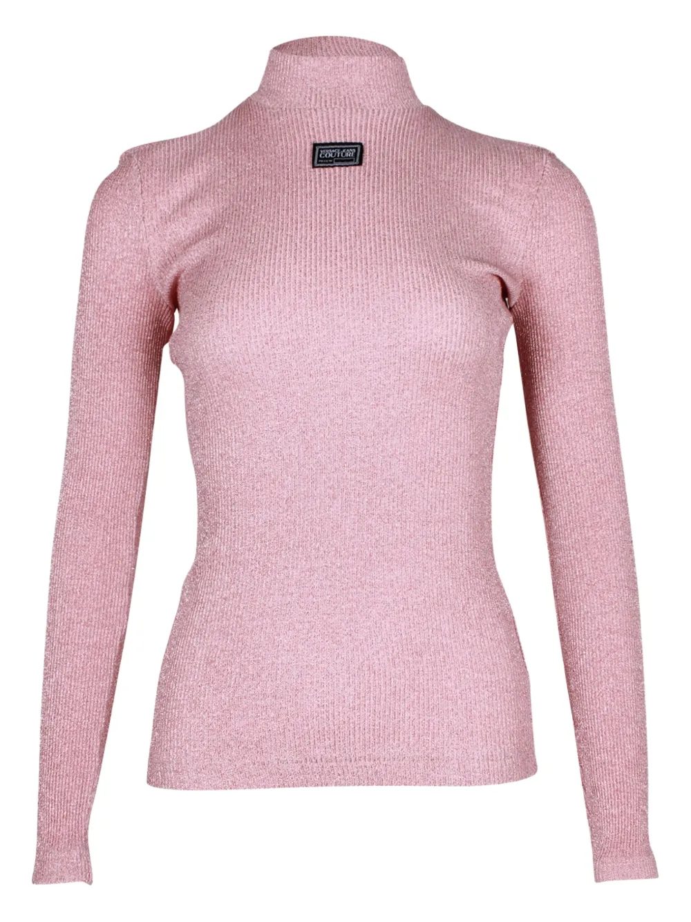 Versace Jeans Couture ribbed high-neck top - Rosa