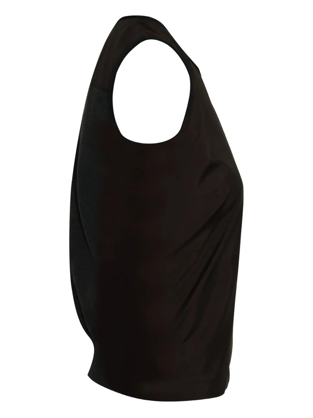 Pre-owned Prada Two-tone Sleeveless Top In Brown