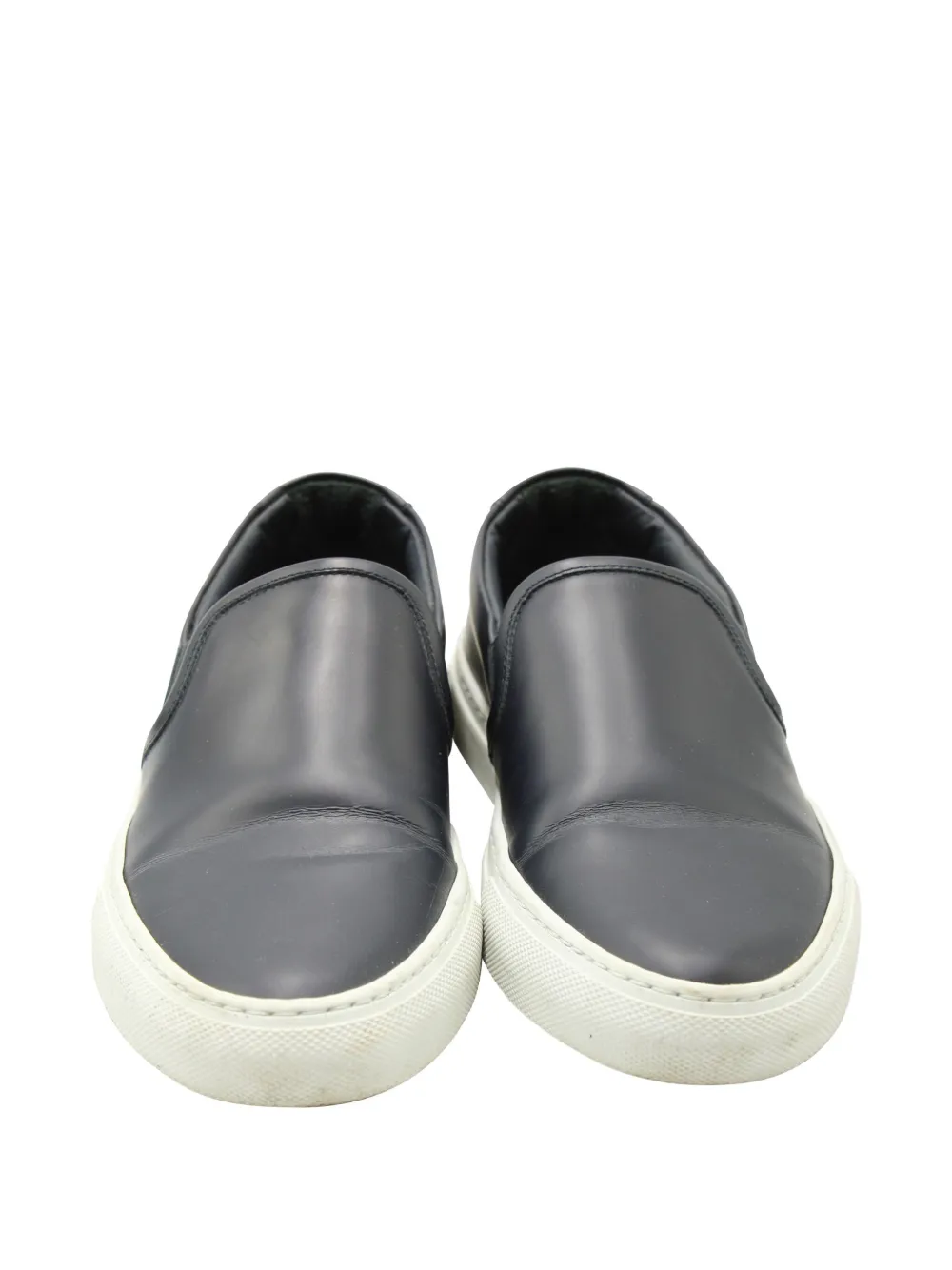 Pre-owned Common Projects Leather Slip-on Sneakers In Black