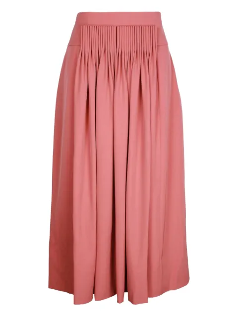 Hermès Pre-Owned pleat-detail midi skirt
