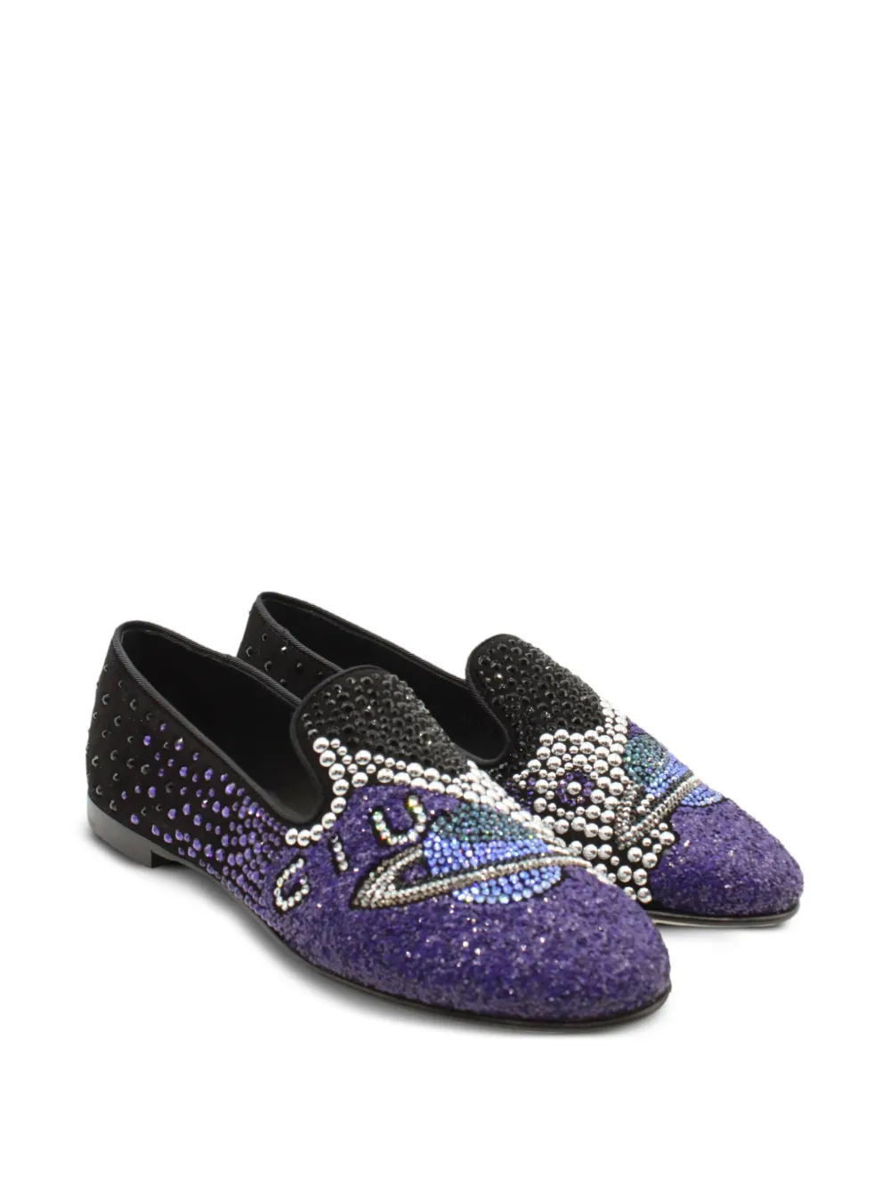 Giuseppe Zanotti Vintage Uranus Smoking crystal-embellished loafers | Image 2