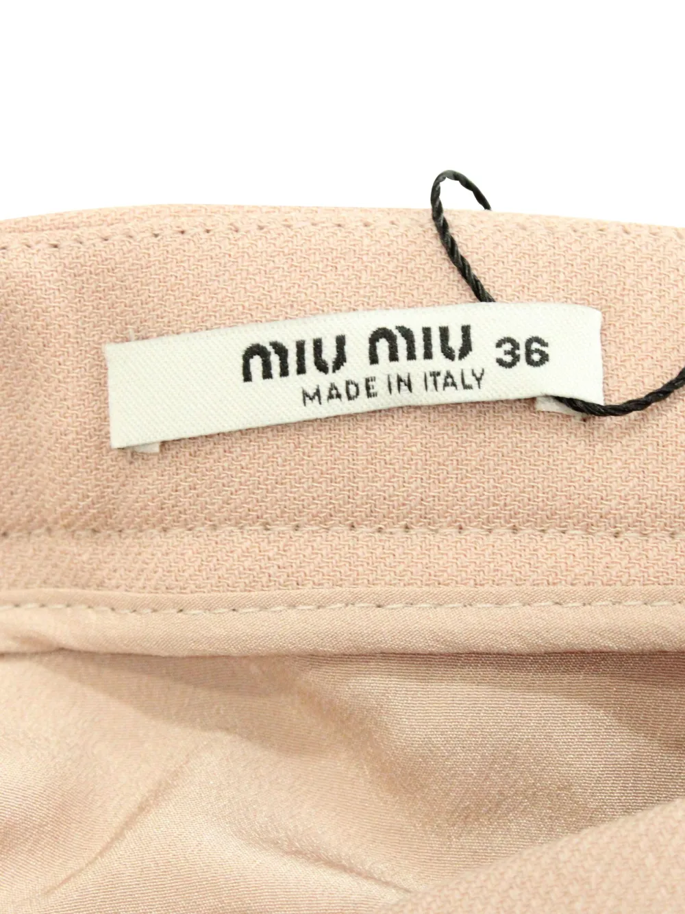 Pre-owned Miu Miu Fluted Mini Skirt In Pink