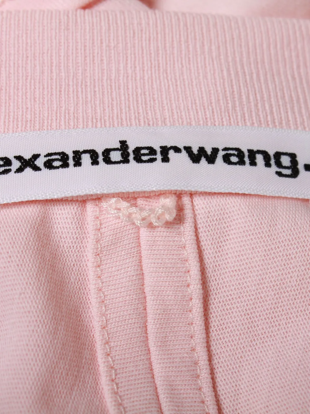 Pre-owned Alexander Wang Round-neck Drawstring Top In Pink