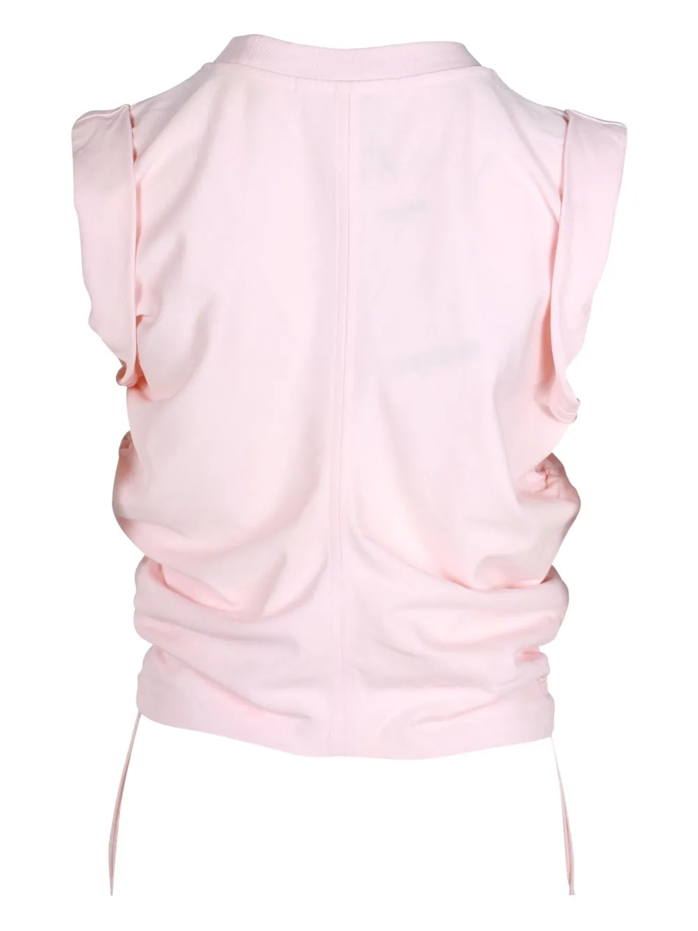 Pre-owned Alexander Wang Round-neck Drawstring Top In Pink