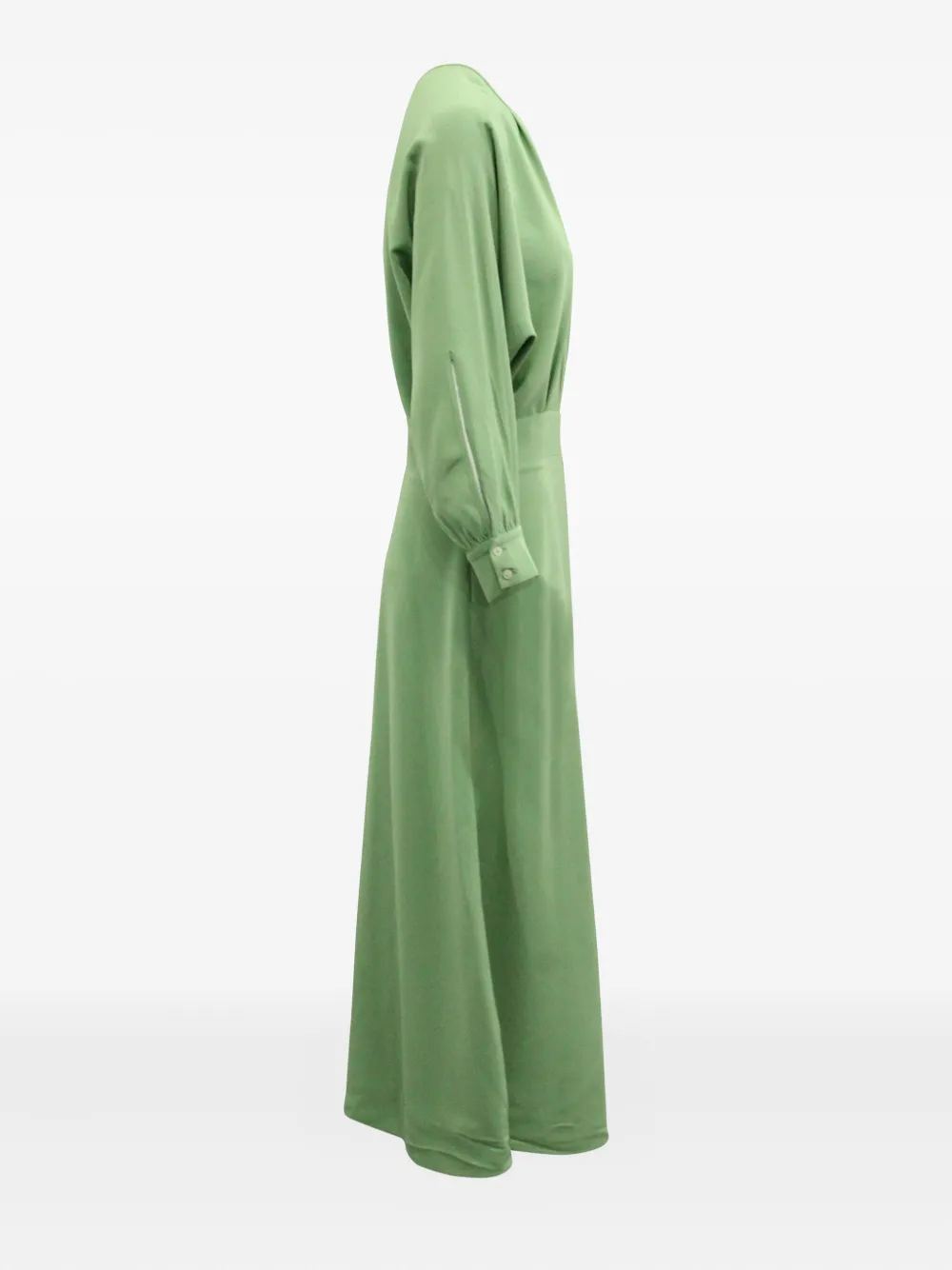 Victoria Beckham A-line pleated dress - Groen