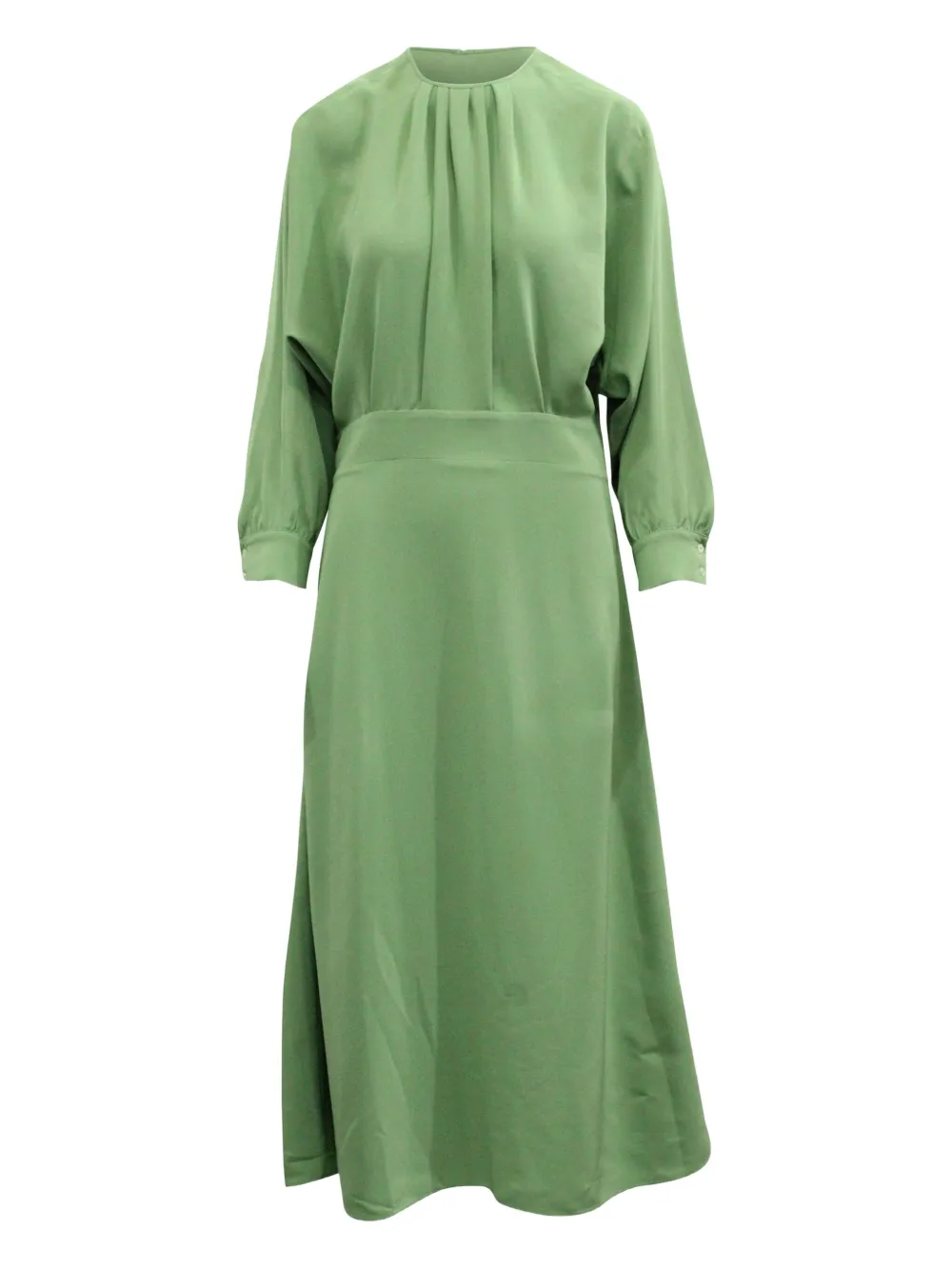 Victoria Beckham A-line pleated dress | Green | Image 1