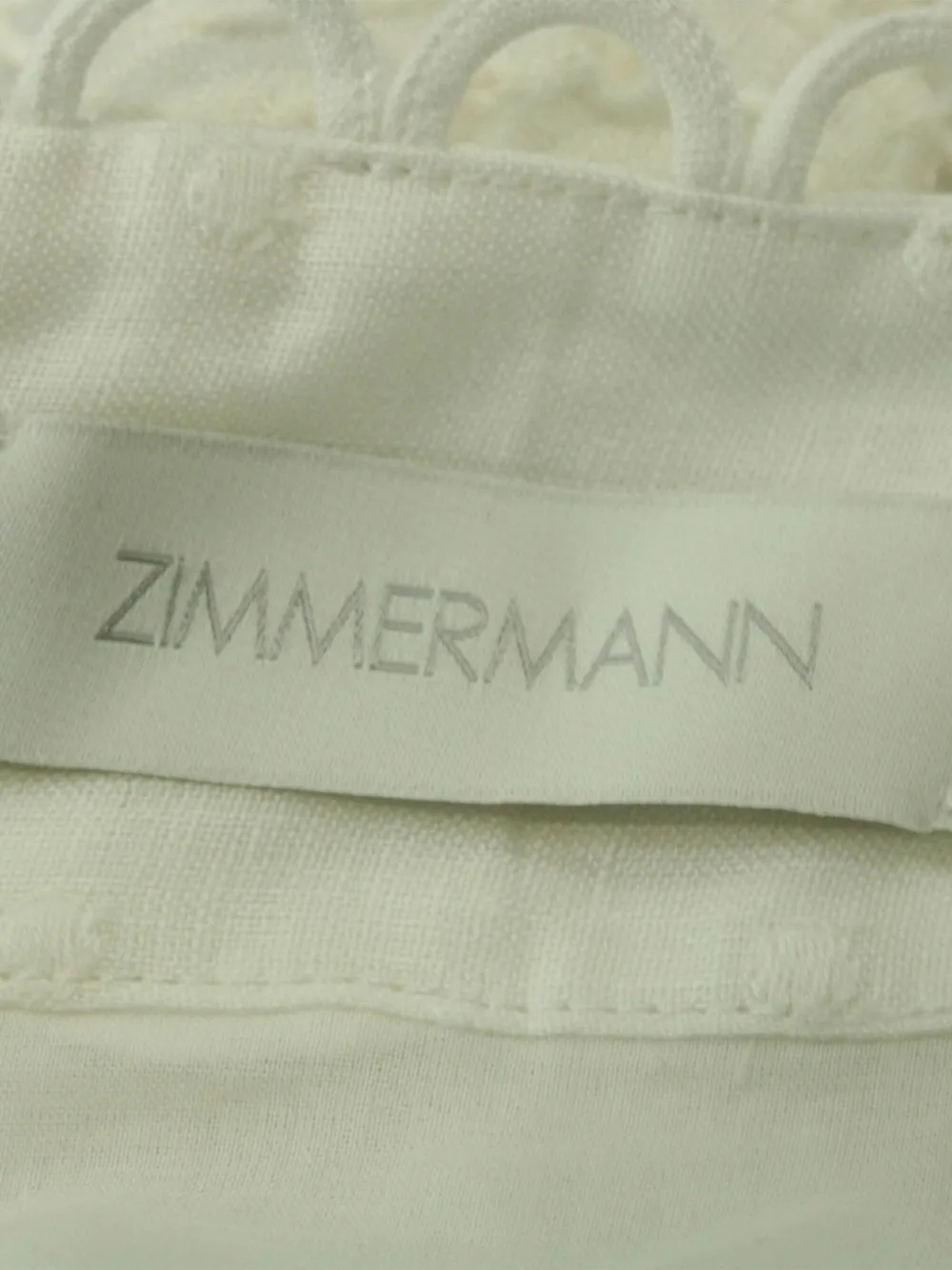 Pre-owned Zimmermann Scallop High-rise Shorts In Blue