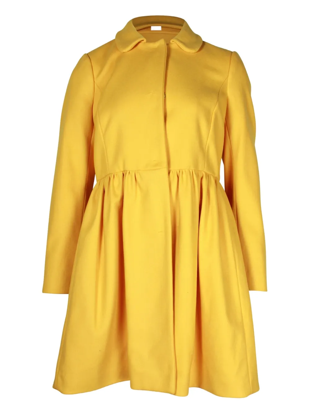 Red Valentino Vintage bow-detail coat mini dress | Yellow | Image 1