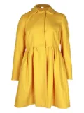 Red Valentino Vintage bow-detail coat mini dress - Yellow
