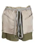 Valentino Garavani Pre-Owned ribbon-belt satin shorts - Green