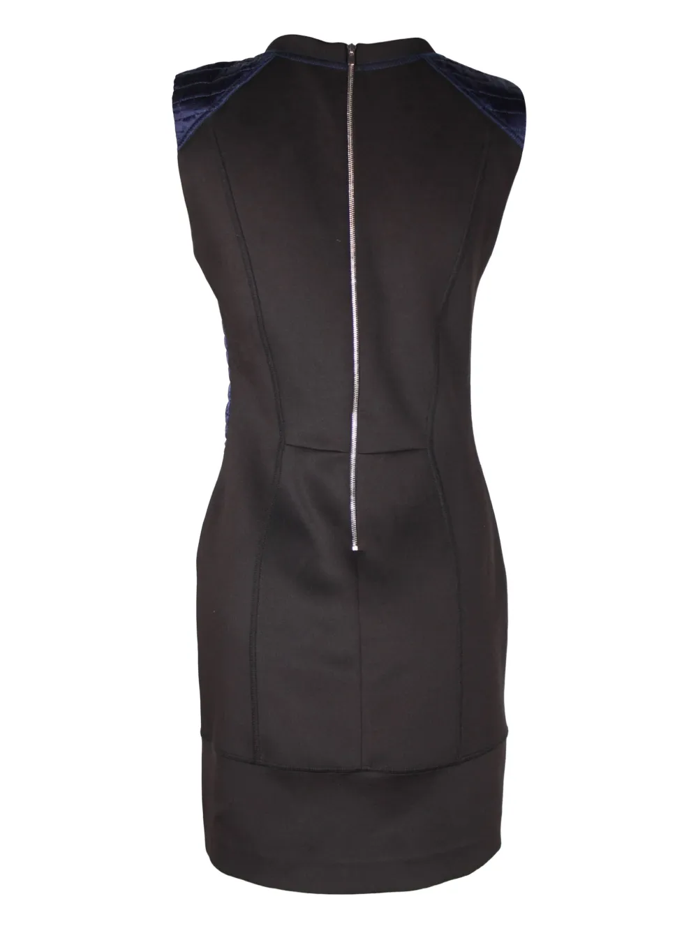 SANDRO colour-block sleeveless mini dress - Zwart