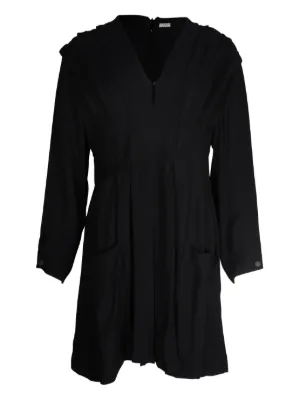 SANDRO 24FW ミニドレス SANDRO フリルスリーブ ミニドレス | FARFETCH JP