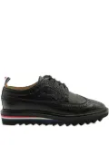 Thom Browne pebble-leather brogue shoes - Black