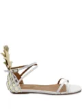 Aquazzura Pina Colada flat sandals - White