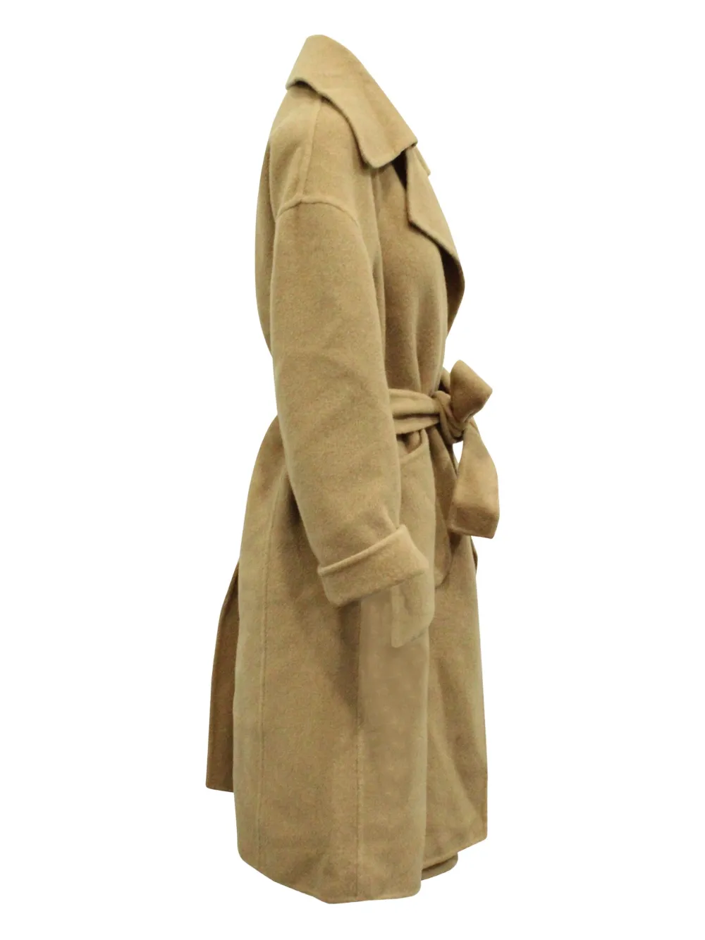 Nº21 notch-collar belted coat - Bruin