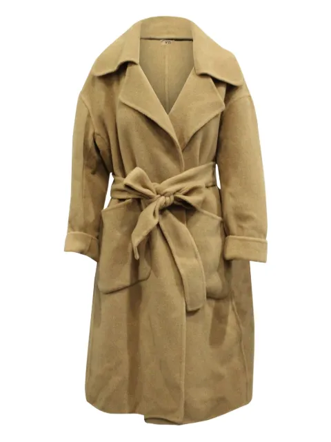 Nº21 notch-collar belted coat
