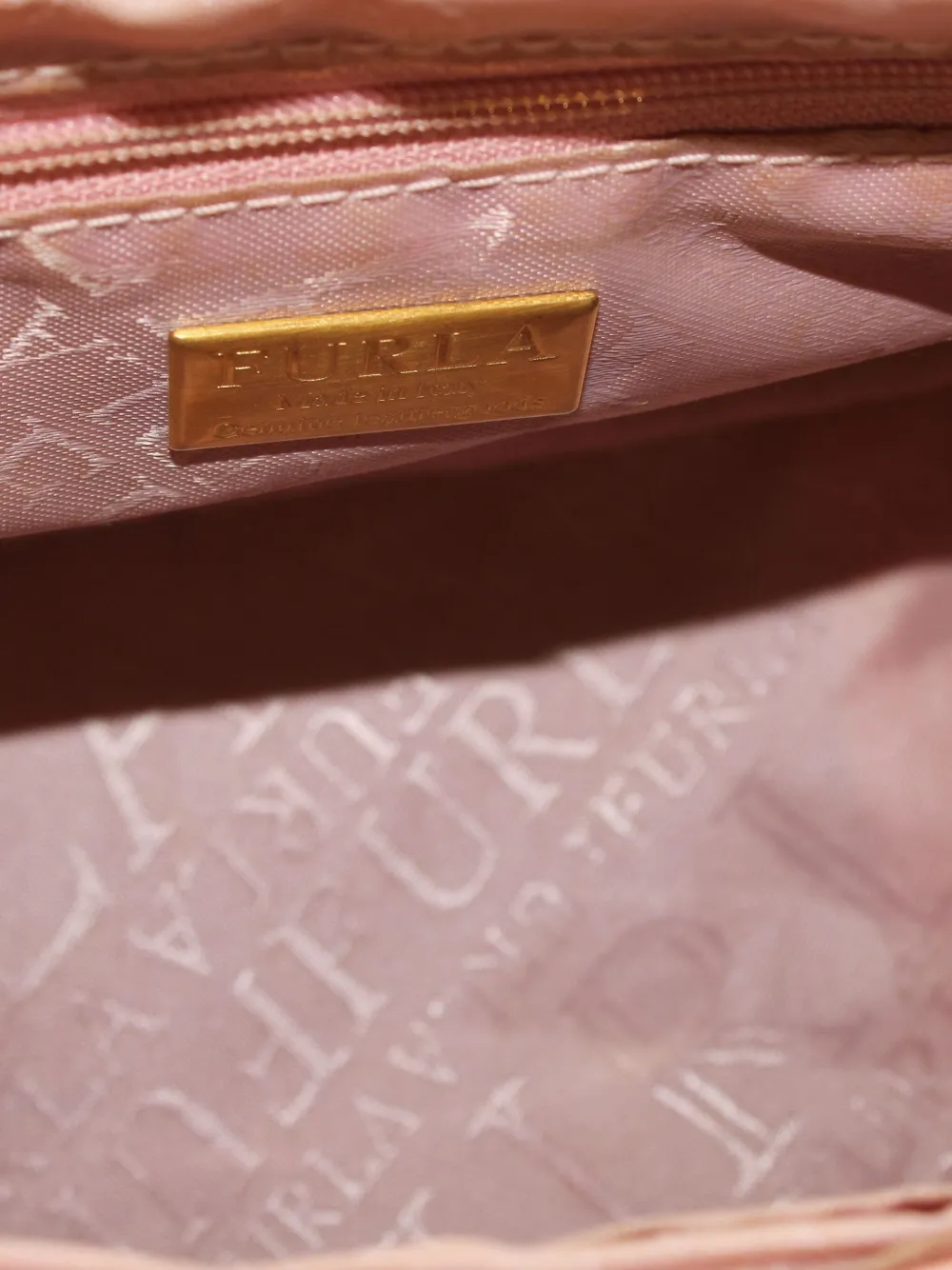 Pre-owned Furla Leather Shoulder Bag In Pink