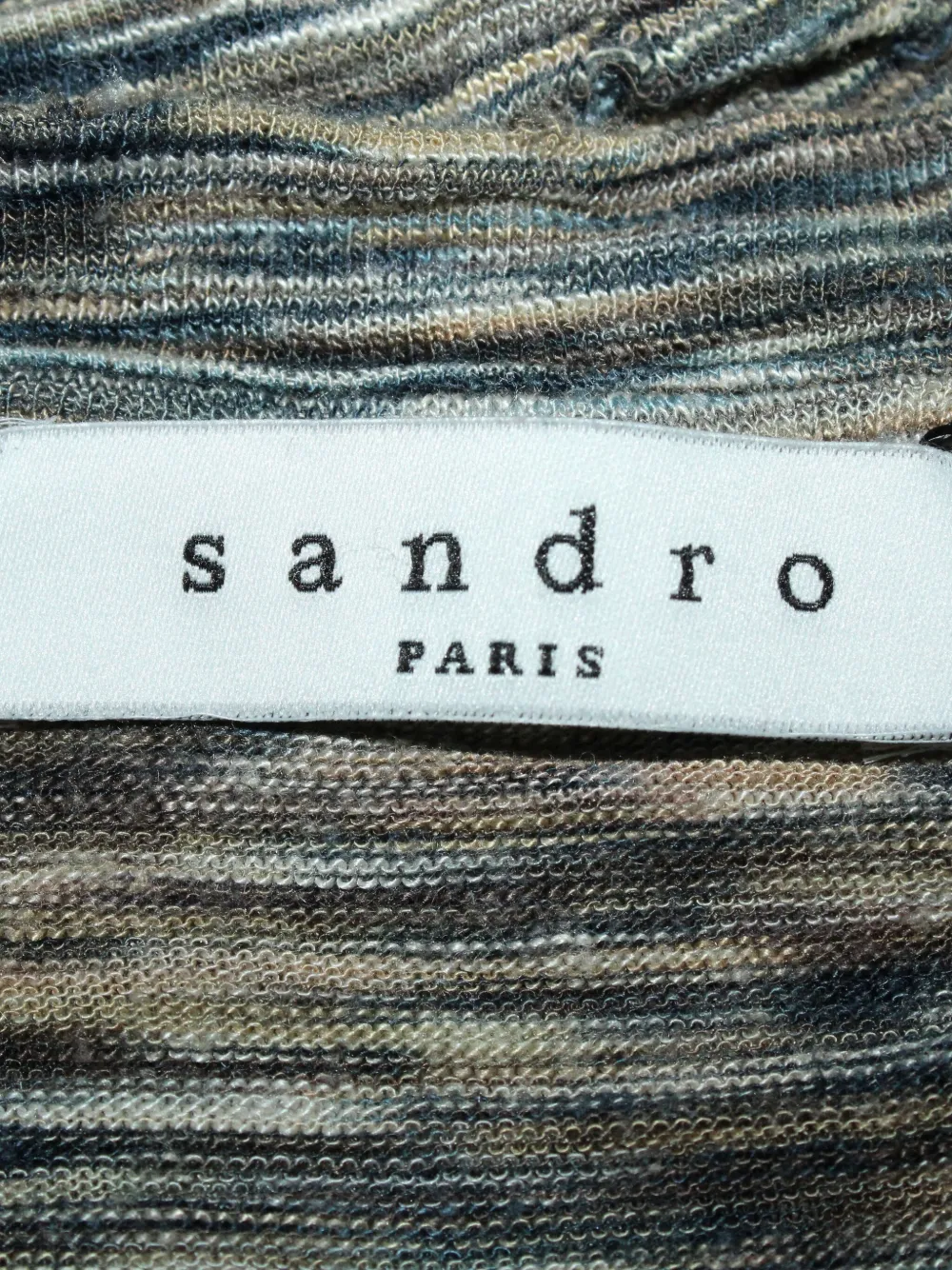 Pre-owned Sandro Camouflage-print T-shirt In Green