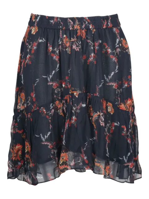 IRO floral tiered mini skirt