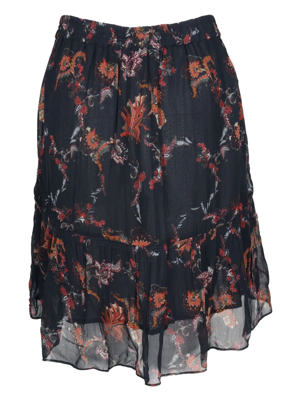 IRO floral tiered mini skirt - Zwart