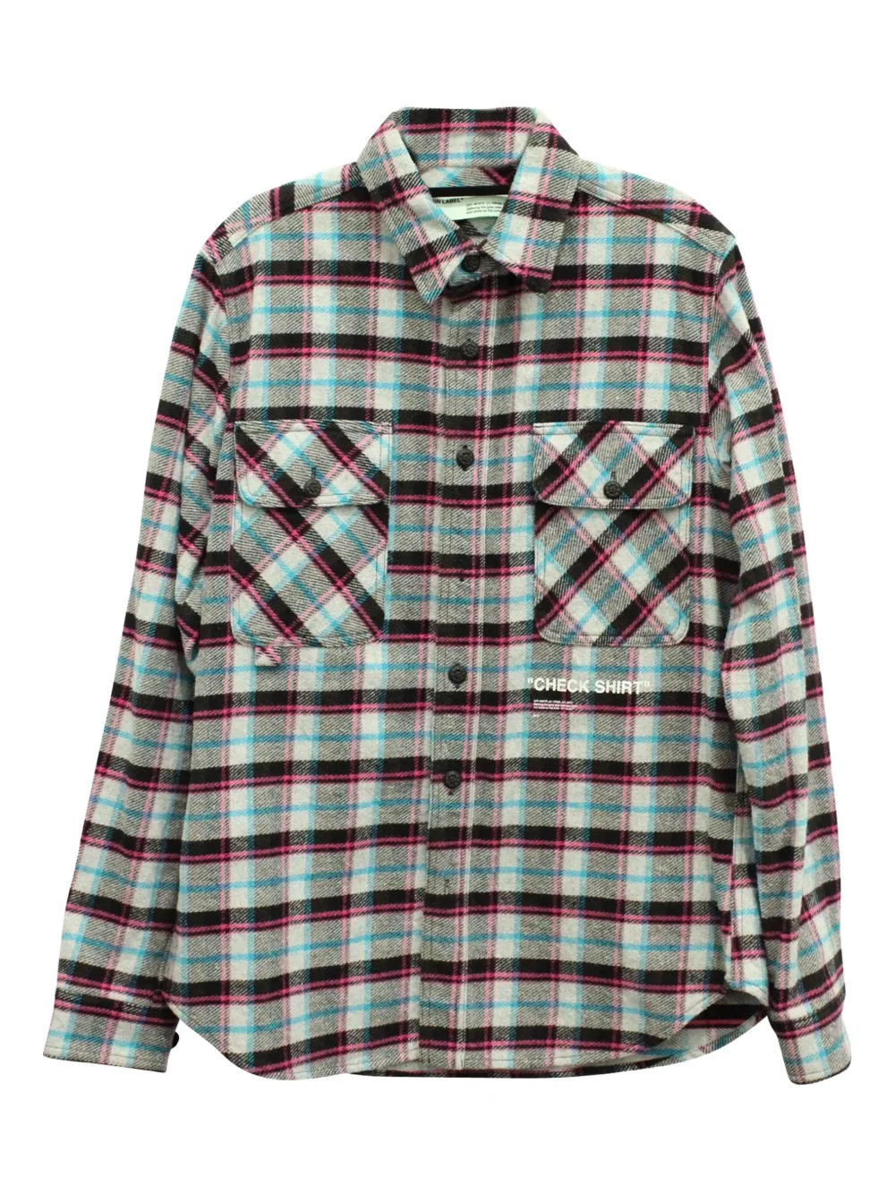 Off-White Pre-Owned checked shirt | Blue | Image 1