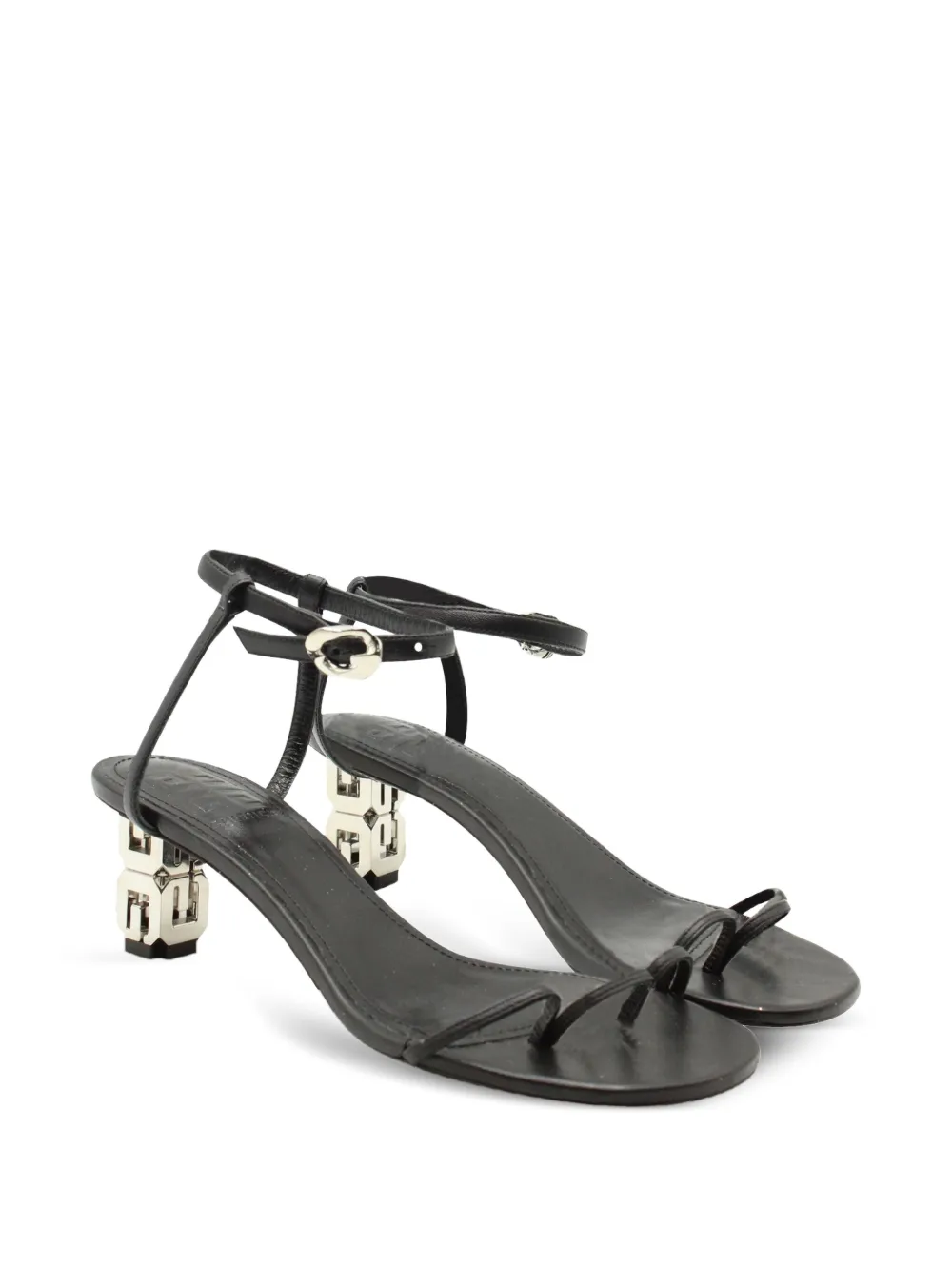 Givenchy Pre-Owned G Cube block-heel ankle-strap sandals | Image 2