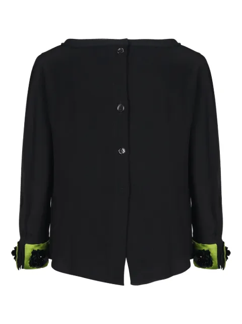 Prada Pre-Owned blusa con apliques en los puños