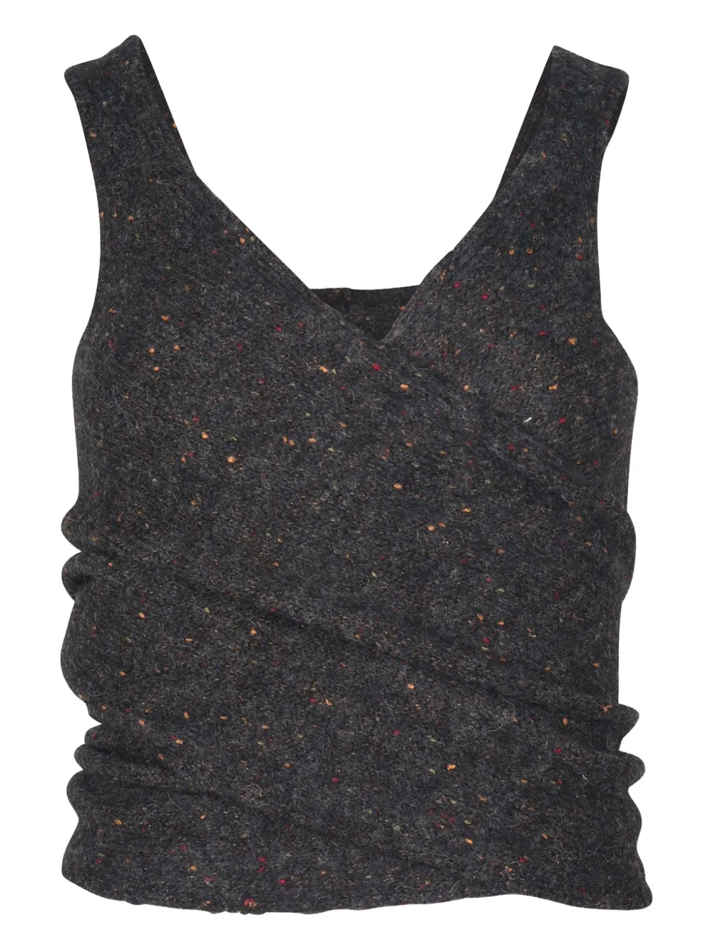 Isabel Marant Vintage tie-back alpaca top | Grey | Image 1