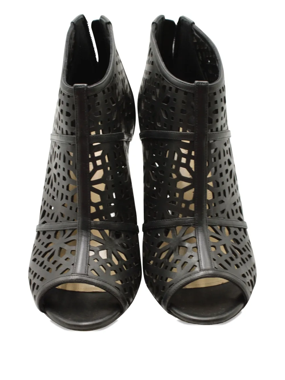 Paul Andrew Gaomi cut-out leather ankle boots - Zwart