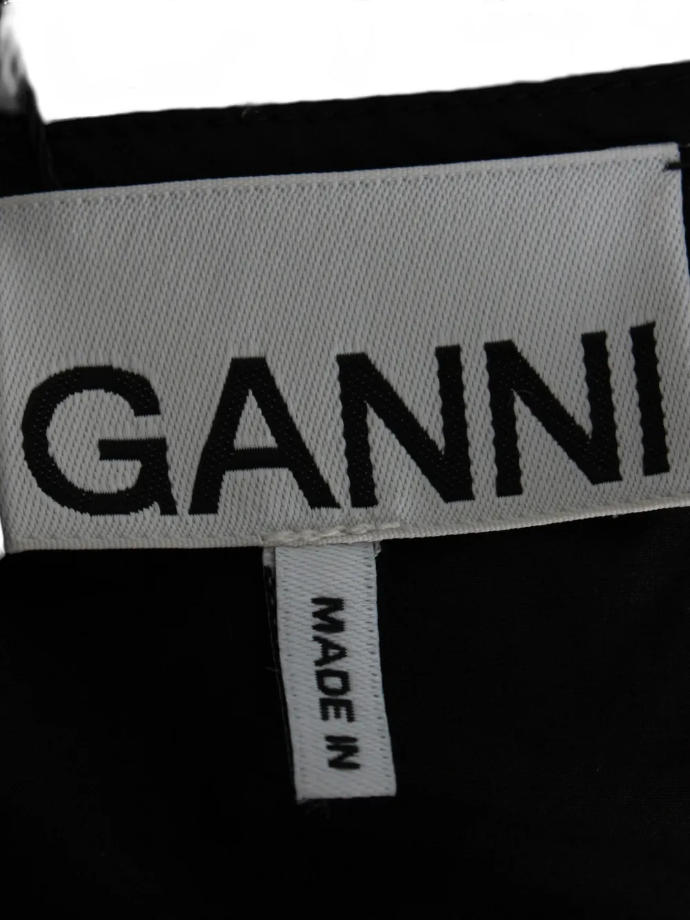 Pre-owned Ganni Bubi Collar Blouse In Brown