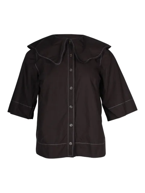 GANNI Bubi collar blouse